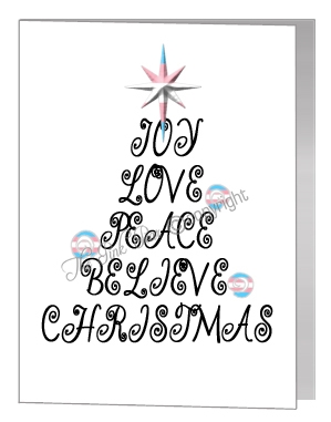 transgender joy love christmas wording tree card